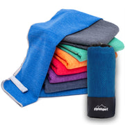 Mikrofaser Strandtuch XXL - schnelltrocknend, saugstark, klein Blau Mikrofaser Strandtuch XXL - schnelltrocknend, saugstark, klein Blau